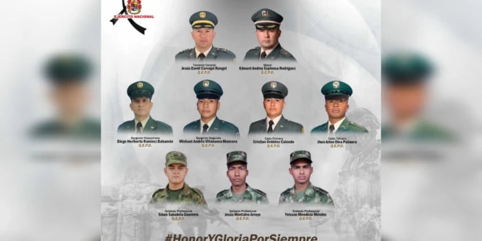 Presidente Petro lamentó muerte de nueve militares en el Sur de Bolívar